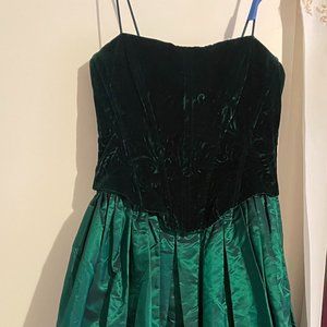 Jessica McClintock Satin and Velvet Formal